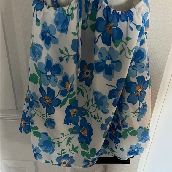 Princess Polly White Mini Dress with Blue Floral Print - Picture 4 of 6